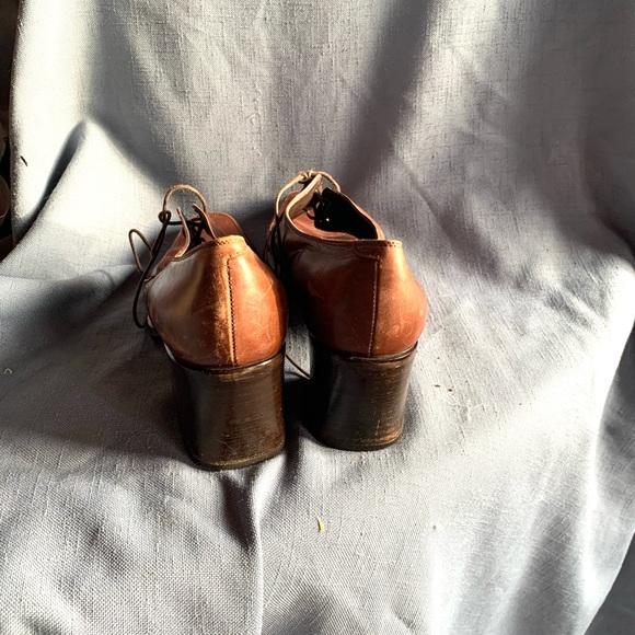 Aldo Chelini classic rust soft leather Oxford. - Picture 3 of 6